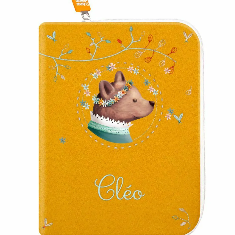 Online L'oiseau bateau Protège carnet de santé ours aux fleurs (personnalisable)