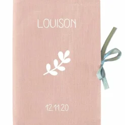 Clearance Les Griottes Protège carnet de santé rose poudré (personnalisable)