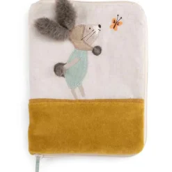 Clearance Moulin Roty Protège carnet de santé Trois petits lapins (personnalisable)