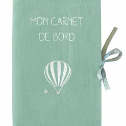 Sale Les Griottes Protège carnet de santé vert d'eau (personnalisable)