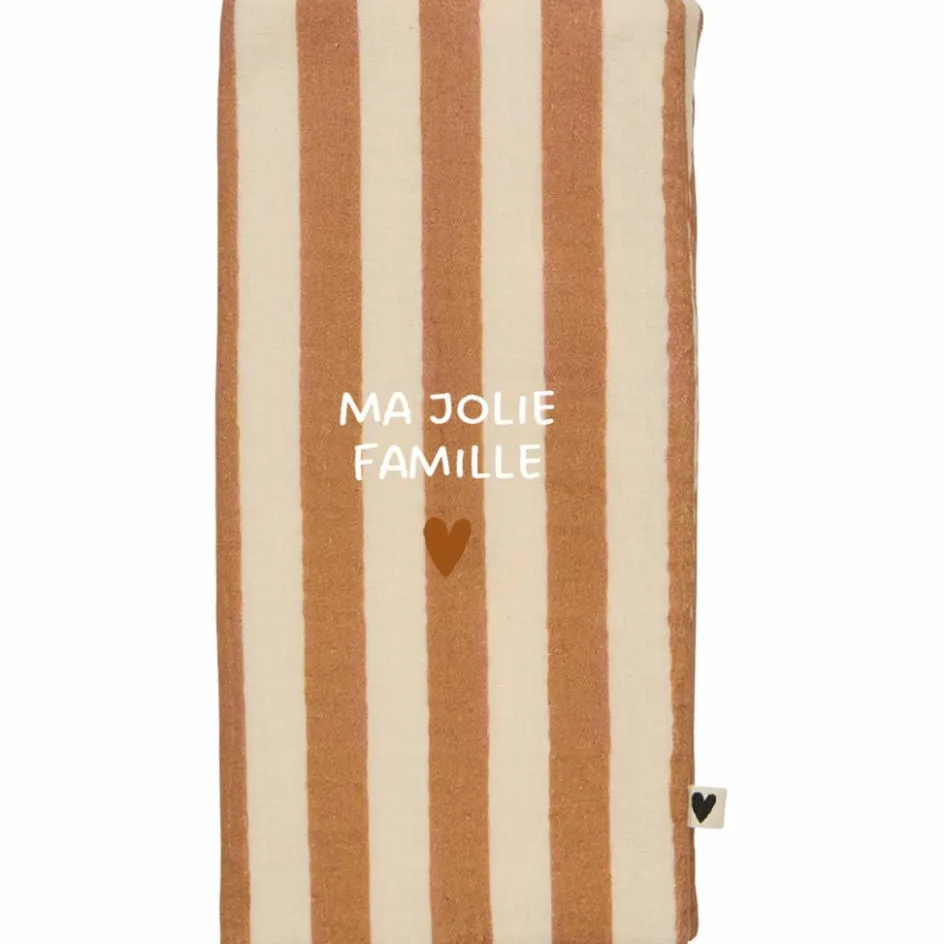 Protège livret de famille Rayures Larges (personnalisable)|Atelier Wagram Best