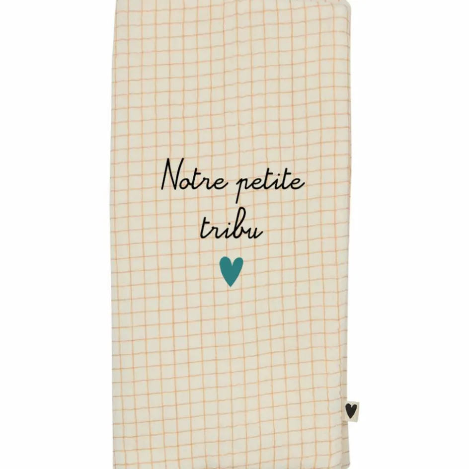 Protège livret de famille Gaze Petits Carreaux (personnalisable)|Atelier Wagram Clearance