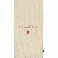 Protège livret de famille Gaze Petits Carreaux (personnalisable)|Atelier Wagram Clearance