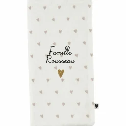 Protège livret de famille Gaze Coeurs (personnalisable)|Atelier Wagram Online