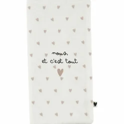 Protège livret de famille Gaze Coeurs (personnalisable)|Atelier Wagram Online