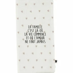 Protège livret de famille Gaze Coeurs (personnalisable)|Atelier Wagram Online