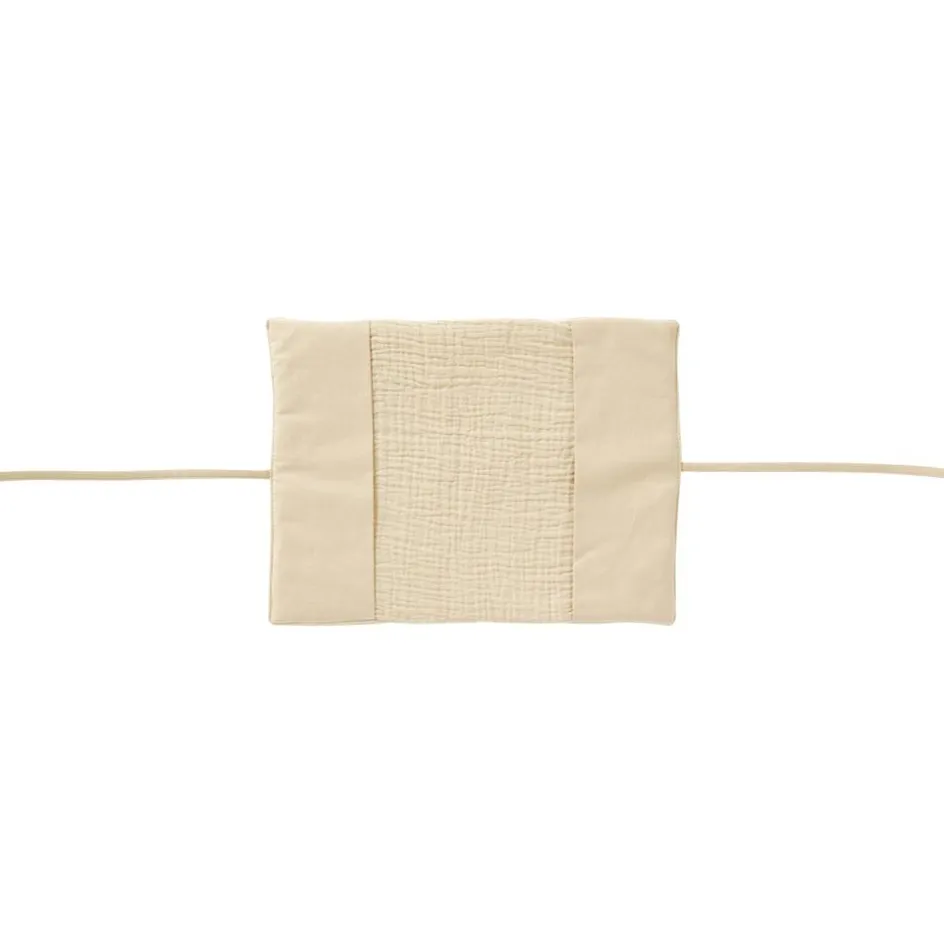 Protège-carnet de santé gaze de coton Biscuit|BB & Co