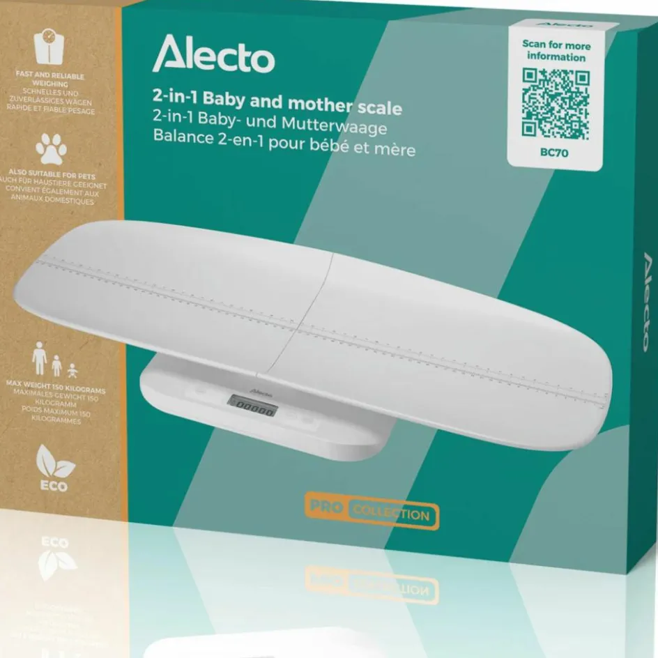 Pèse-bébé numérique avec plateau amovible|Alecto Clearance
