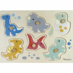 Discount Kindsgut Puzzle à encastrer Dinos (7 pièces)