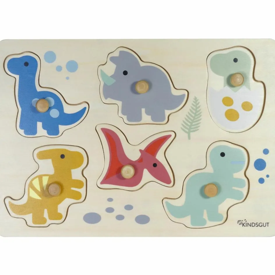 Discount Kindsgut Puzzle à encastrer Dinos (7 pièces)