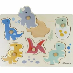 Discount Kindsgut Puzzle à encastrer Dinos (7 pièces)
