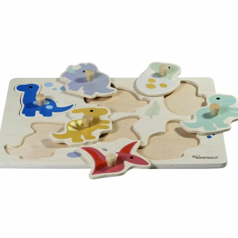 Discount Kindsgut Puzzle à encastrer Dinos (7 pièces)