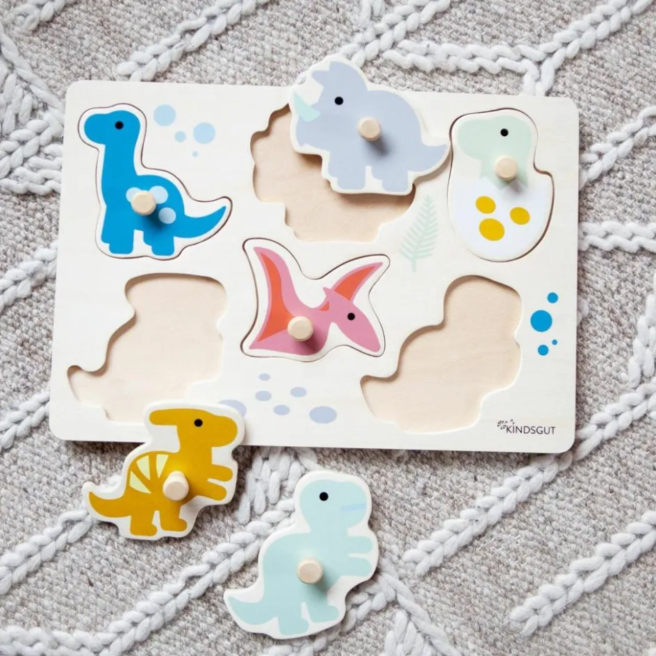 Discount Kindsgut Puzzle à encastrer Dinos (7 pièces)