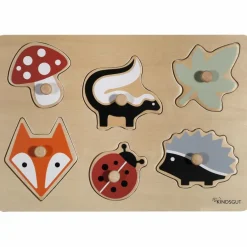 Puzzle à encastrer Forêt (7 pièces)|Kindsgut Outlet