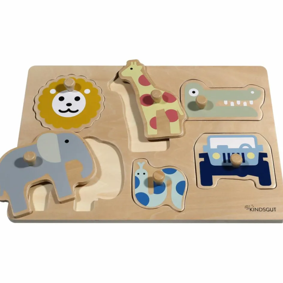Discount Kindsgut Puzzle à encastrer Safari (7 pièces)