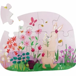 Puzzle à forme les fleurs de Mrs. Rabbit (12 pièces)|Trixie Clearance