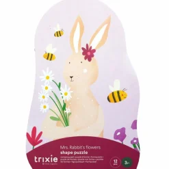 Puzzle à forme les fleurs de Mrs. Rabbit (12 pièces)|Trixie Clearance