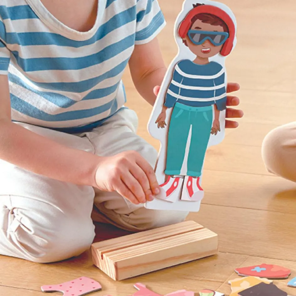 Puzzle aimanté Vêtements (68 pièces)|Hape Outlet