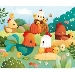 Puzzle Bienvenue à la basse-cour (20 pièces)|Janod Hot