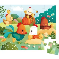 Puzzle Bienvenue à la basse-cour (20 pièces)|Janod Hot