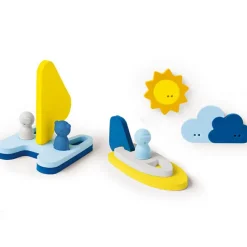 New Quut Puzzle de bain 3D bateau Mettre les voiles