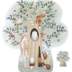 Puzzle de sol en carton FSC Forest Friends|Little Dutch Discount