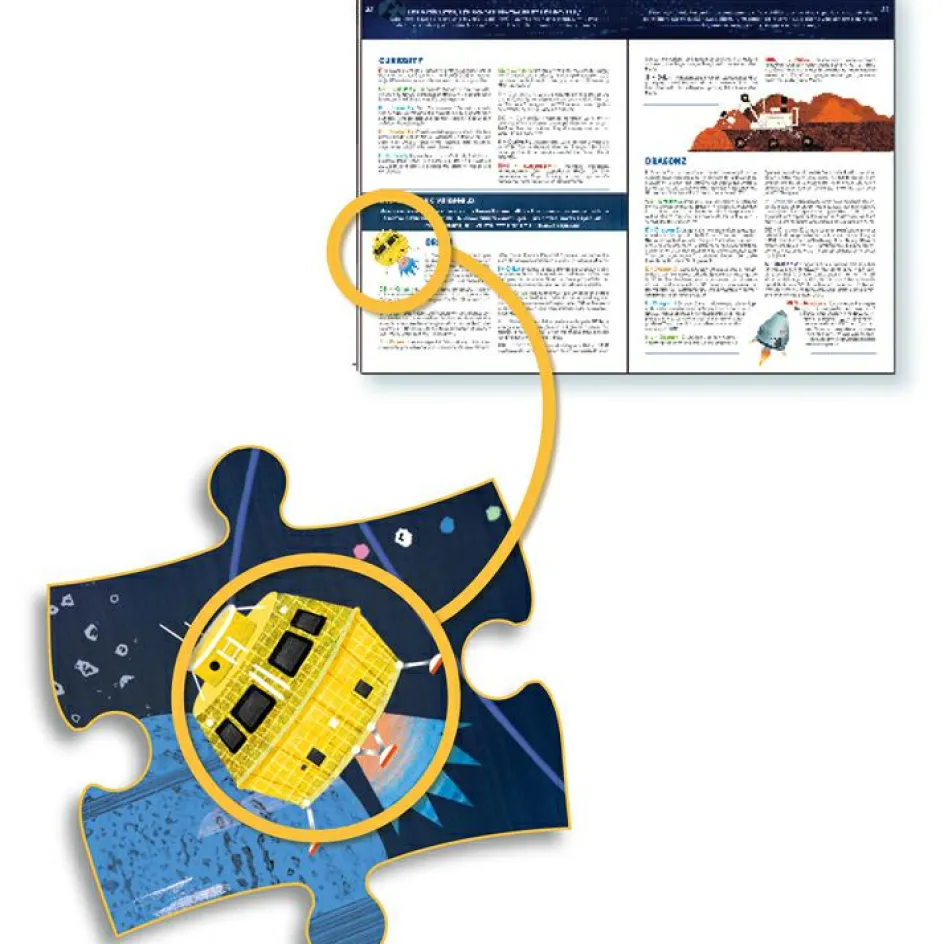 Puzzle d'observation avec livret L'espace (200 pièces)|Djeco Sale