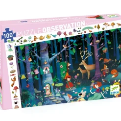 Puzzle d'observation La forêt enchantée (100 pièces)|Djeco Online
