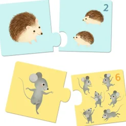 Puzzle duo-trio Bébés animaux (24 pièces)|Djeco