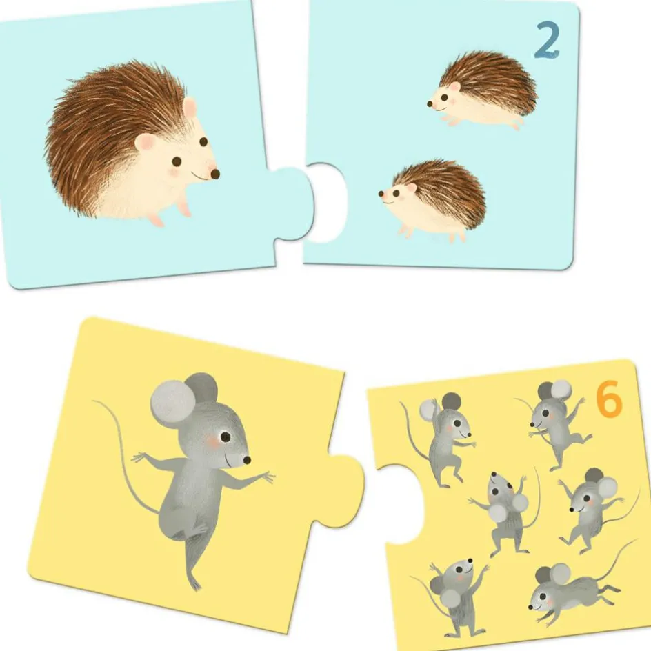 Puzzle duo-trio Bébés animaux (24 pièces)|Djeco