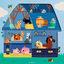 Sale Djeco Puzzle en bois 3 niveaux Chez Moo