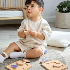 Puzzle en bois 2 pièces Little Mateys Chien-Oiseau|Lässig