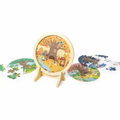 Outlet Hape Puzzle en bois avec chevalet Les 4 saisons (56 pièces)