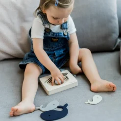 Puzzle en bois Baleine (6 pièces)|Kindsgut Clearance