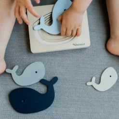 Puzzle en bois Baleine (6 pièces)|Kindsgut Clearance