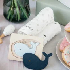 Puzzle en bois Baleine (6 pièces)|Kindsgut Clearance