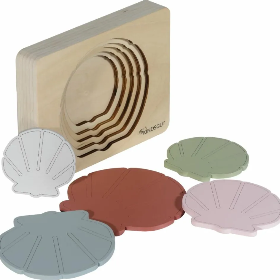 Puzzle en bois Coquillages (6 pièces)|Kindsgut Clearance