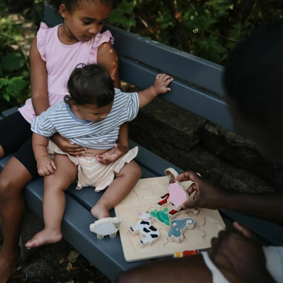 Puzzle en bois Farm (8 pièces)|Mushie Sale