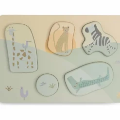 Puzzle en bois Jungle Jambo (6 pièces)|Jollein Discount