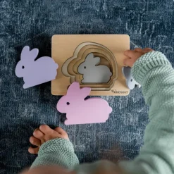 Puzzle en bois Lapin (6 pièces)|Kindsgut Hot