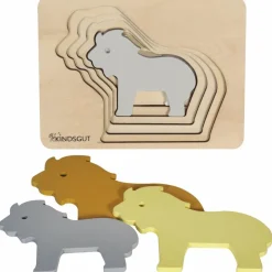 Hot Kindsgut Puzzle en bois Lion (6 pièces)