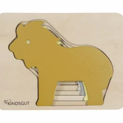 Hot Kindsgut Puzzle en bois Lion (6 pièces)