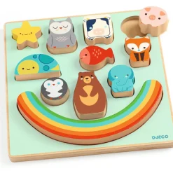 Puzzle en relief Puzz & Boom Rainbow (12 pièces)|Djeco New