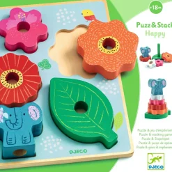 Puzzle en relief Puzz & Stack Happy (7 pièces)|Djeco Online
