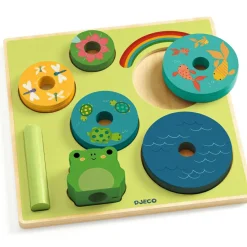 Sale Djeco Puzzle en relief Puzz & Stack Rainbow (7 pièces)