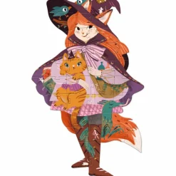 Puzzle géant Lily la sorcière (36 pcs et 1 miniature)|Djeco Clearance