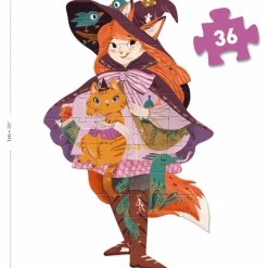 Puzzle géant Lily la sorcière (36 pcs et 1 miniature)|Djeco Clearance