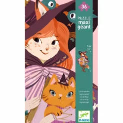 Puzzle géant Lily la sorcière (36 pcs et 1 miniature)|Djeco Clearance