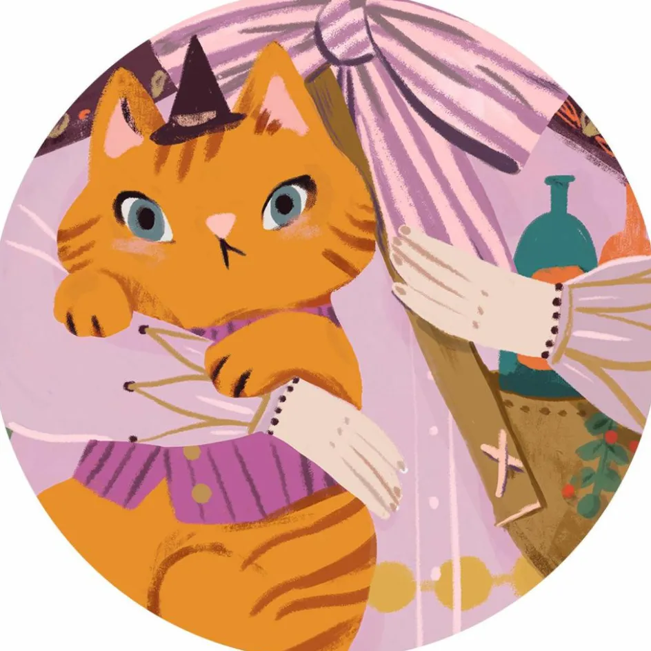 Puzzle géant Lily la sorcière (36 pcs et 1 miniature)|Djeco Clearance