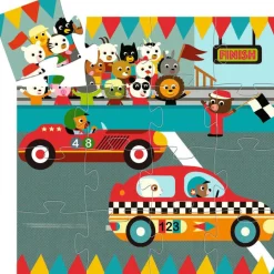 Puzzle Le bolide (16 pièces)|Djeco